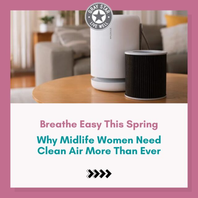 🌿 Spring is in the air… and so are allergens, toxins, and all the things your midlife body doesn’t need.
If you’ve been feeling foggy, tired, or off lately—it might be the air you're breathing. Clean air supports better sleep, balanced hormones, clearer skin, and way more energy.

I’ve been using the Molekule Air Purifier, and it’s been a total upgrade for my space and my health. 🙌

✨ Want to know why air quality matters more than ever in midlife?
📖 Check the blog post for the full breakdown + why this purifier works. 
Link in bio.

----
#CleanAirMatters #MidlifeWellness #HormoneHealth #SpringWellness #WomenOver40 #HealthyHomeVibes #AirPurifierLove #BreatheBetterLiveBetter #ToxinFreeLiving #FeelGoodHome #WellnessForWomen #SpringReset