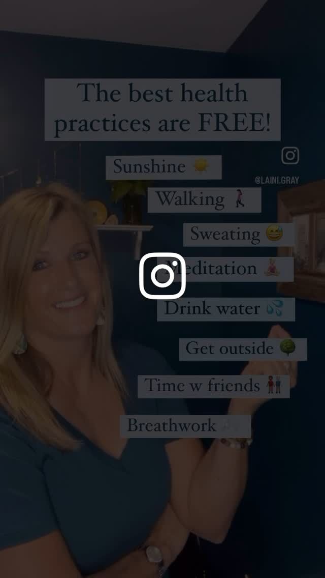 The best health protocols are FREE!!!!

#livehealthy #goforawalk #sweat #breathwork #drinkwater #sunshine #getoutside #meditation #connectwithfriends #healthylifestyle